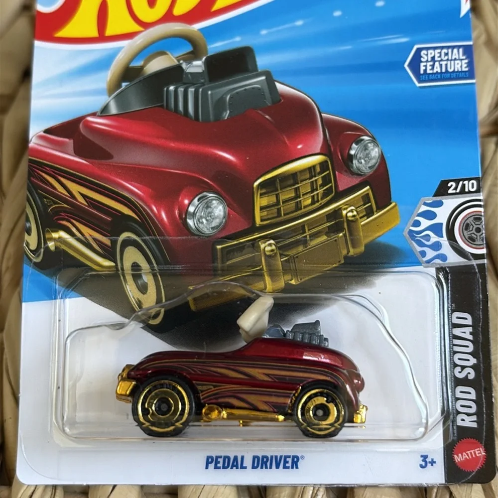 Hot Wheels Pedal Driver Toy Car Red Rod Hotwheels PedalCar Racer Mattel 🆕 2026